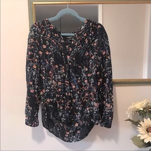 Lucky Brand 🍀 Floral Peasant Top • Size Small